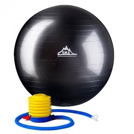 BLACK MOUNTAIN PRODUCTS Black Mountain Products 85cm Black Gym Ball 85 cm. Static Strength Exercise Stability Ball; Black 85cm Black Gym Ball
